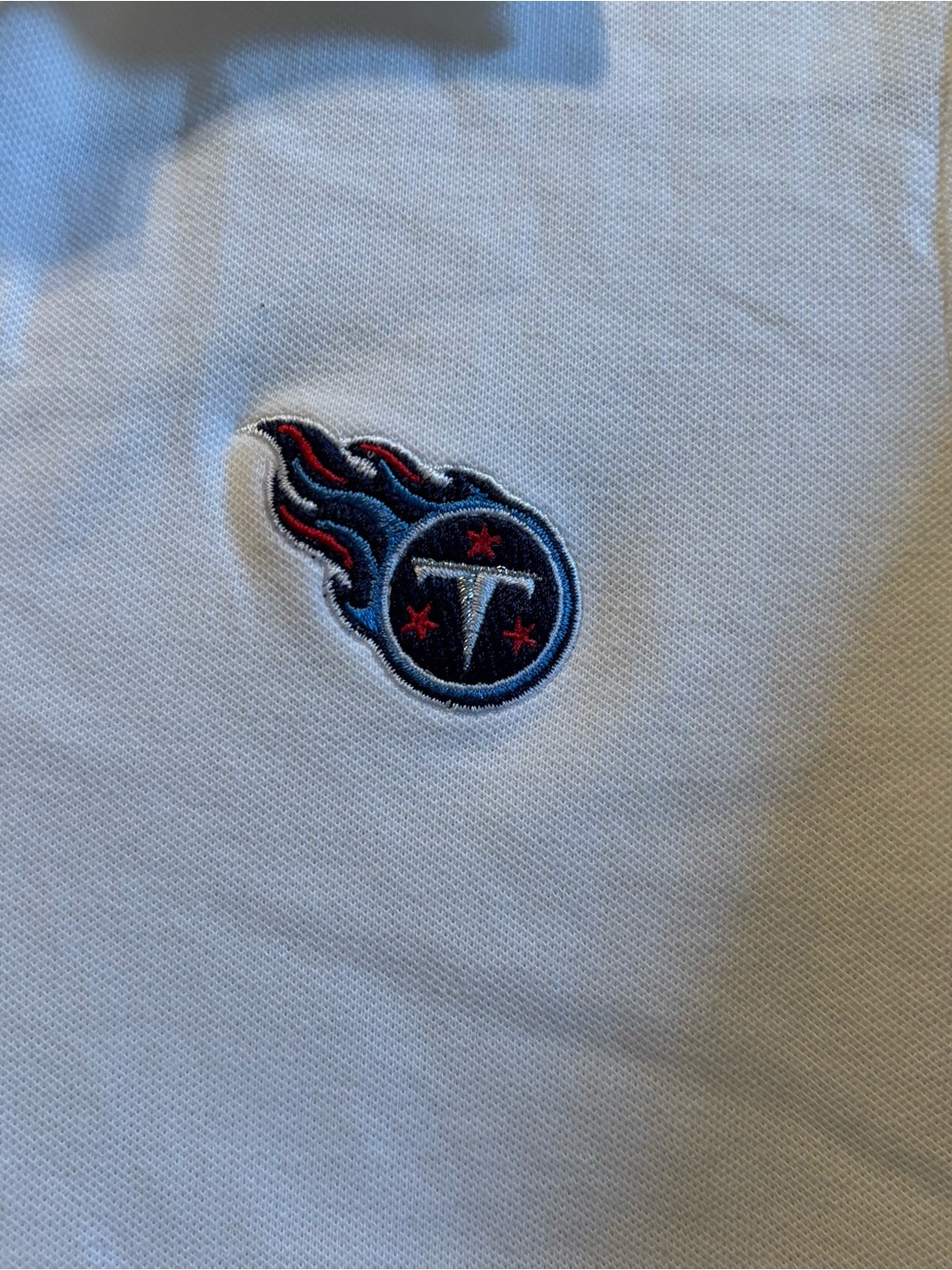 Cutter & Buck White Polo with Tennessee Titans Logo - Picture 2 of 6
